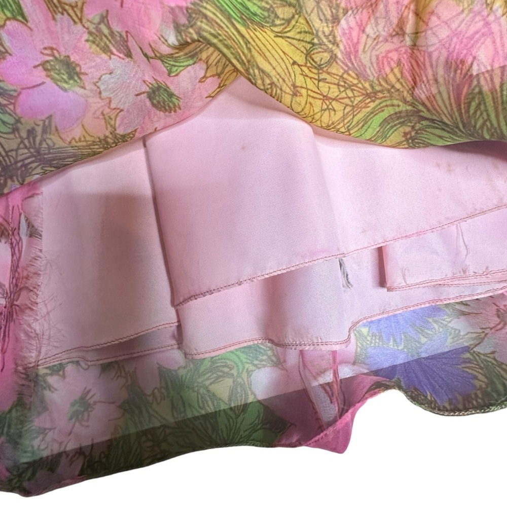 Vintage 60/70’s Hand Sewn Floral Maxi Dress app small - Picture 8 of 13